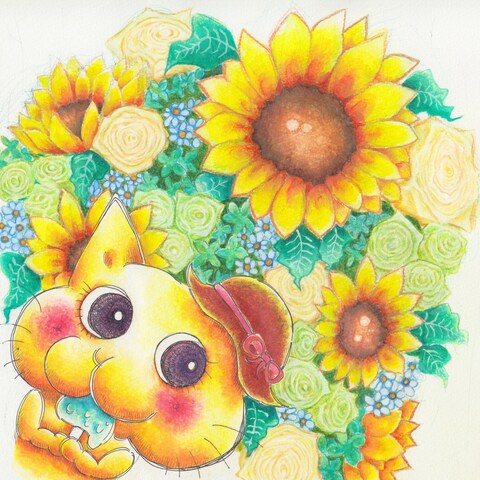 季節のお花の絵(夏)