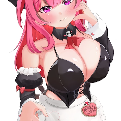 水着メイドイラスト