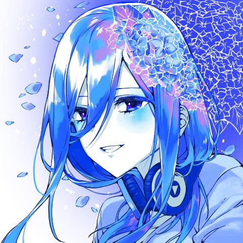 中野三玖　アイコンイラスト