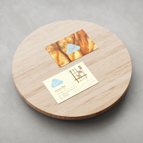 パン屋「Ciel」のロゴ・ショップカード