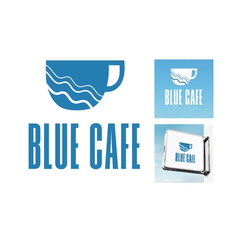 BLUE CAFE ロゴ