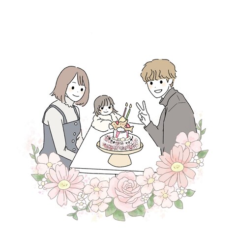 ファミリーイラスト