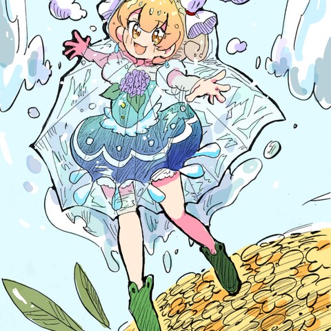 A4アクリルアートボード用描き下ろしイラスト
