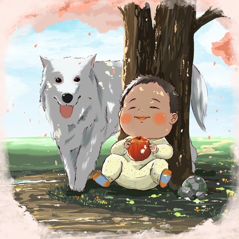 友人の赤ちゃんへ向けたイラスト