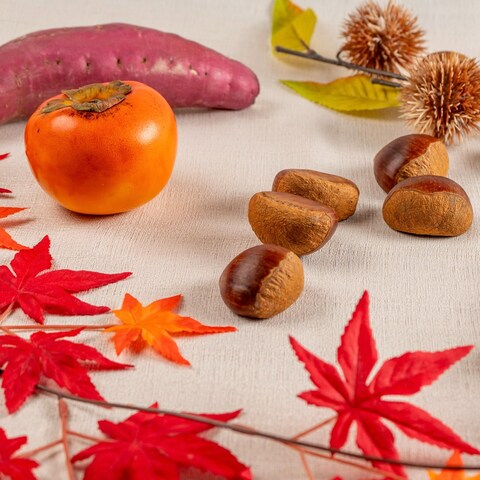 秋、栗、紅葉