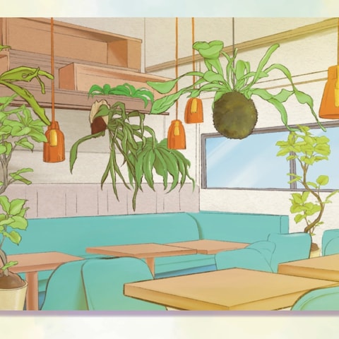 まだ完成していないカフェの内装イメージ作成いたしました
