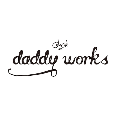 「daddy works」ロゴデザイン
