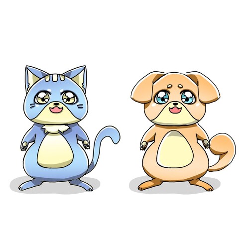 SNS等などで使える動物アイコンイラスト