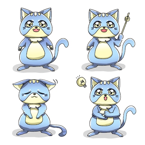 SNS等などで使える動物アイコンイラスト