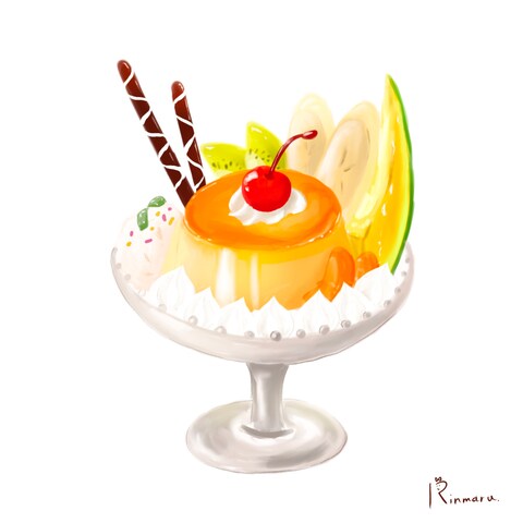 プリンアラモード