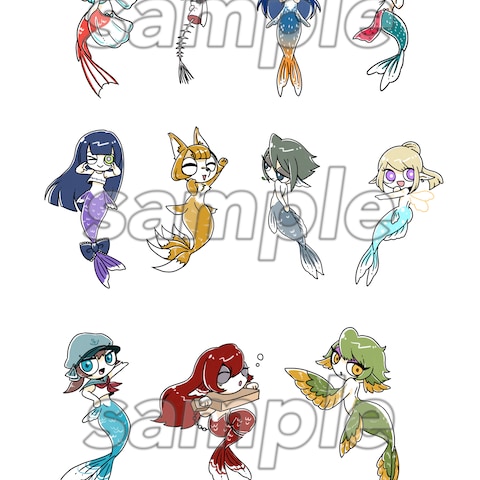 人魚　ちびキャラ１