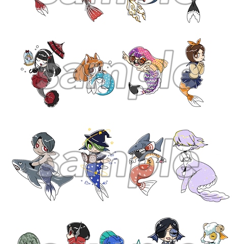 人魚　ちびキャラ２