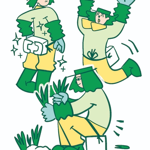 作業用の椅子PR想定イラスト
