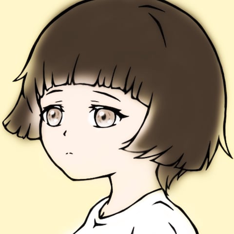 SNS用女の子(子供)キャラクターイラストアイコン