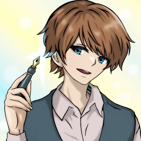 男性キャラクターSNS用イラストアイコン