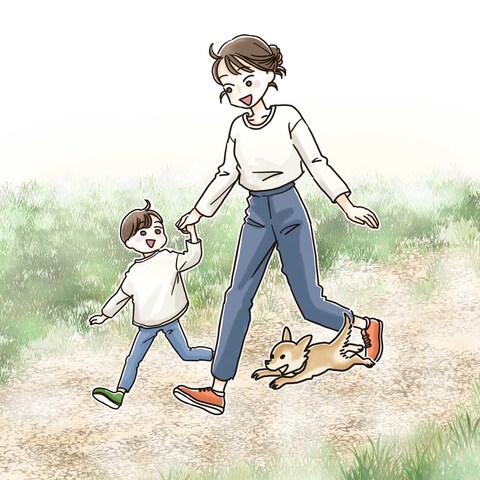 デフォルメ・エッセイ風イラスト