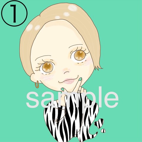 アイコン似顔絵イラスト①