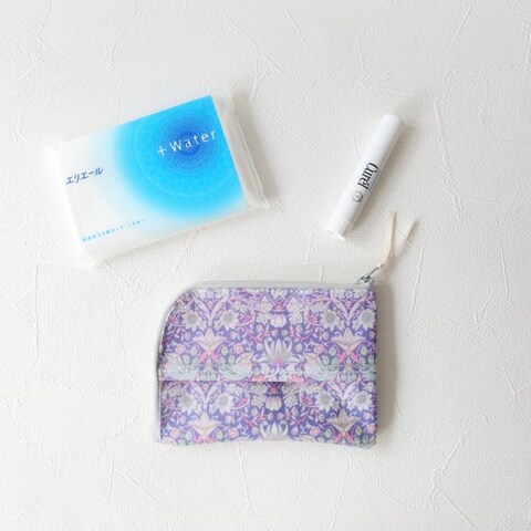 L字クリアティッシュポーチ