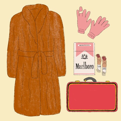 映画『The royal tenenbaums』のイラスト