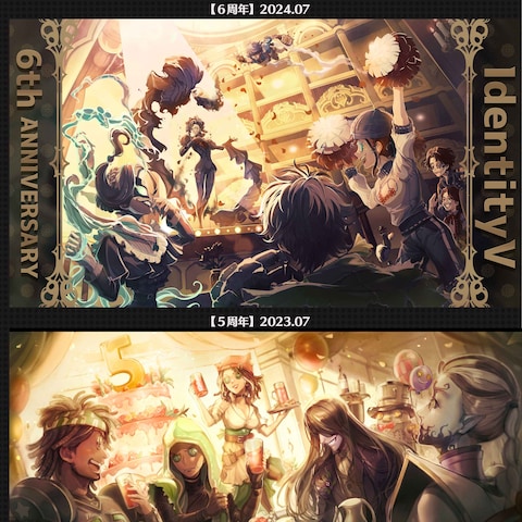 「第五人格」公式SNS記念日イラスト