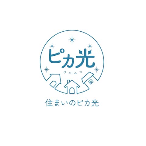 住まいのピカ光様ロゴ