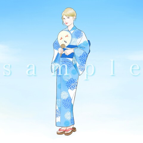 「Cruel Summer」和風バージョン動画用イラスト