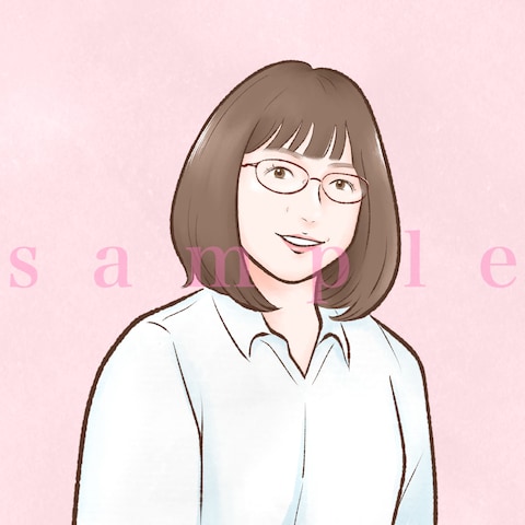 アイコンイラスト(「大人かわいい似顔絵イラスト描きます」)
