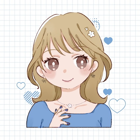 シンプルな女性の似顔絵