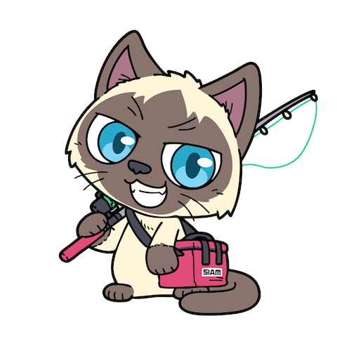 釣り猫シャム