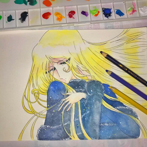 メーテルのイラスト模写