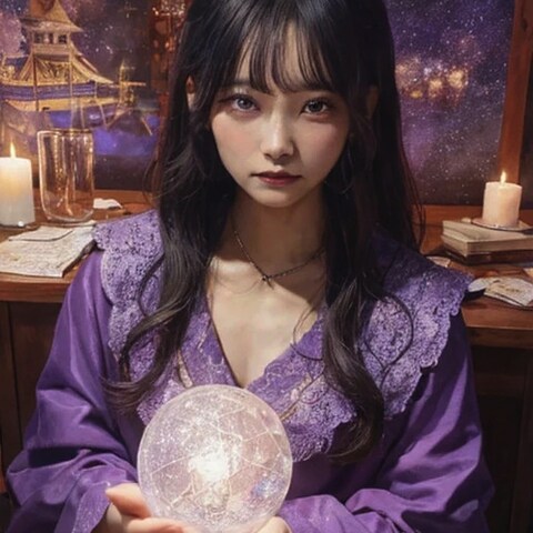 若い女性占い師
