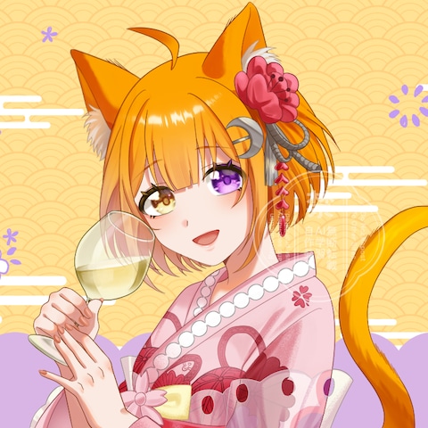 お酒ラベル使使用イラスト制作