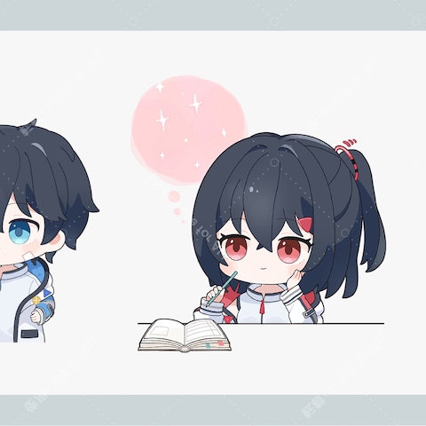 アプリ「anoni」ミニキャライラスト制作