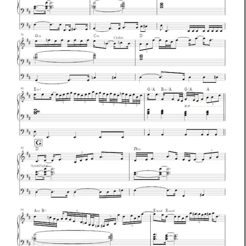 エレクトーンアレンジ楽譜制作