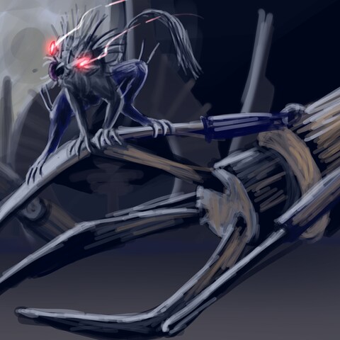 遺跡のチュパカブラ
