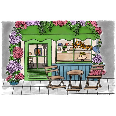マンガ「くるこちゃん」　お店