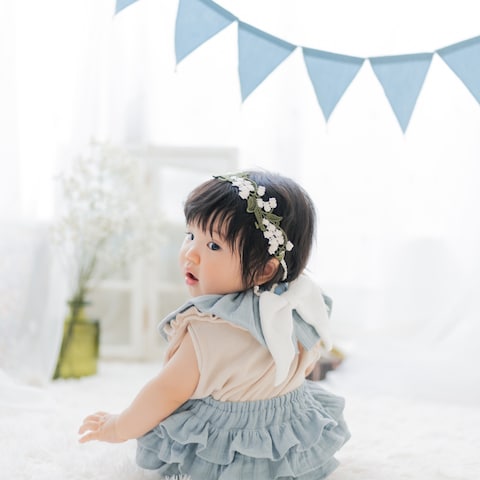 ハンドメイドベビーアパレル 着用イメージ撮影