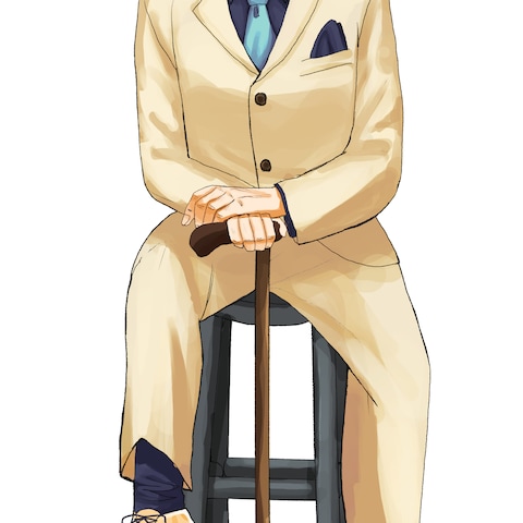 イケオジをモチーフにしたIRIAM立ち絵
