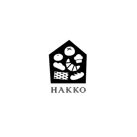 パン屋　HAKKO　ロゴ