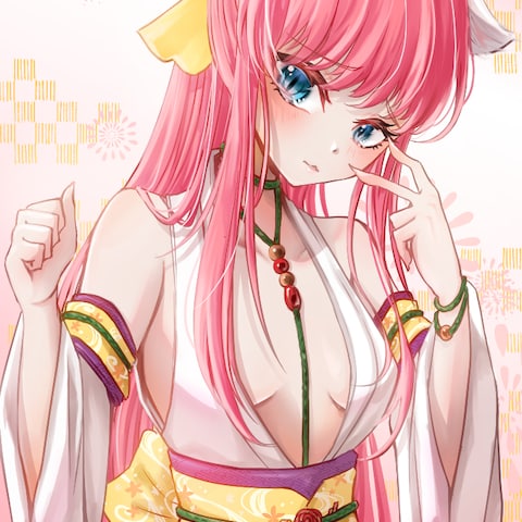 猫耳巫女さん