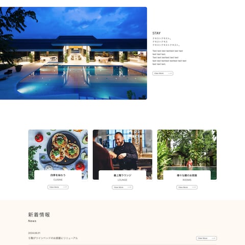 オリジナルの仮想サイトを制作しています。WordPress化
