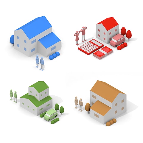 不動産 / 住宅 / 物件　3Dレンダリングイラスト作成