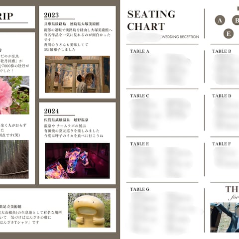 プロフィールブック　セミオーダー商品　制作事例