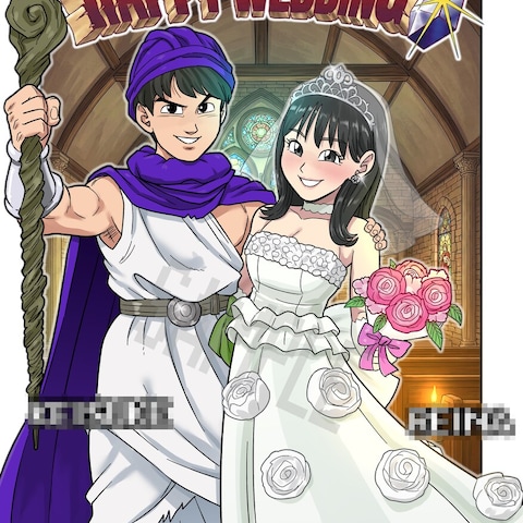 DQ風似顔絵ウェルカムボード