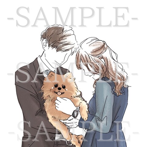ご夫婦とわんちゃん