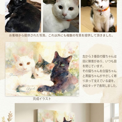 水彩画のキャンバスパネルが完成しました