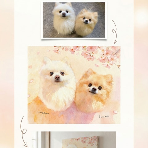 水彩画のキャンバスパネルが完成しました