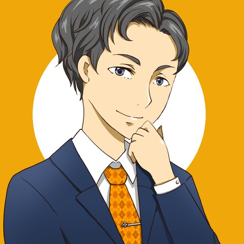 名刺、SNS用ビジネス似顔絵イラスト