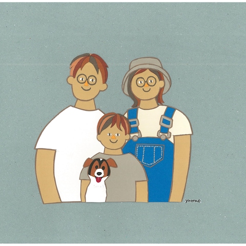 貼り絵で似顔絵オーダー
