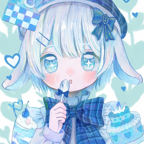 青いスイーツ